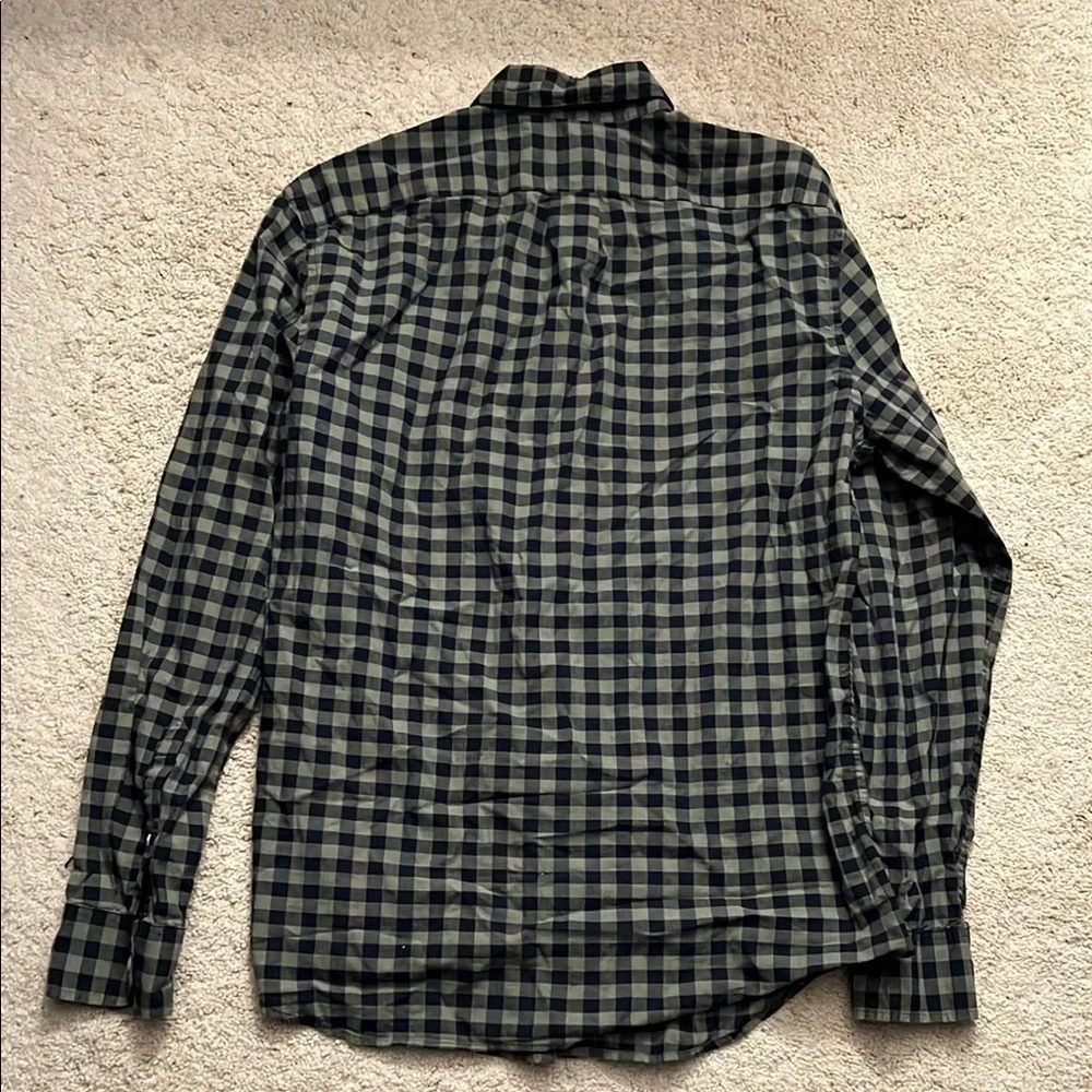 Green Casual Button Down Shirt